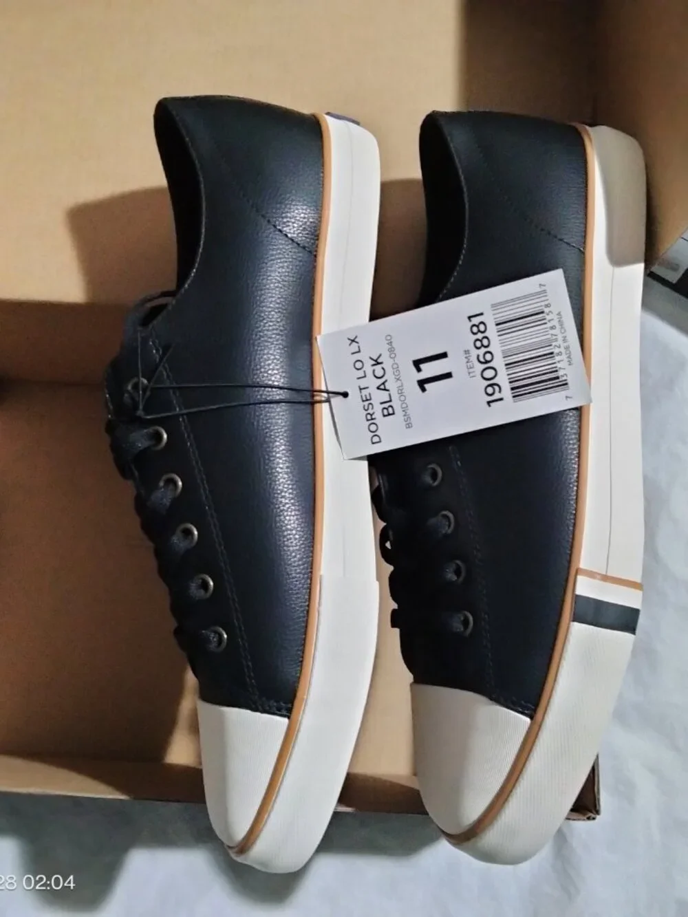 Ben Sherman Men's Dorset Lo LX Sneakers Black Size 9.5-11 NIB Item #1906881